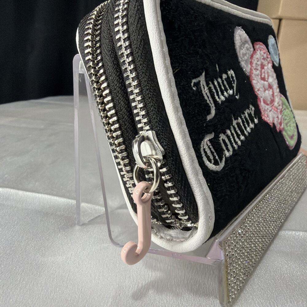 Juicy Couture Black/ White compact wallet - Picture 3 of 8
